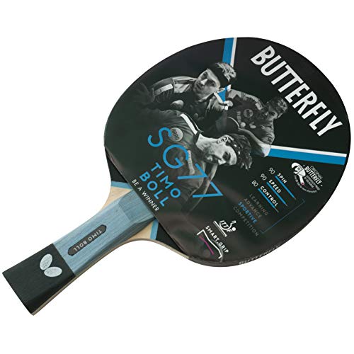 Raquetes de ténis BUTTERFLY SG77 (Preto - 0-10 anos) Butterfly - Raquetes e conjuntos de ping pong - revestimento de borracha, velocidade, rotação, jogadores avançados