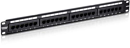 Painel de conexões TRENDNET 24-Port Cat6 Unshielded Patch Panel Trendnet - Painéis de conexão - 24 portas, cat6, unshielded, patch panel