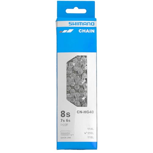 Cadeia de Bicicleta SHIMANO HG40 (Tamanho Único) SHIMANO - Peças de automóveis - cadeira, bicicleta, shimano, hg40, tamanho único, comprimento
