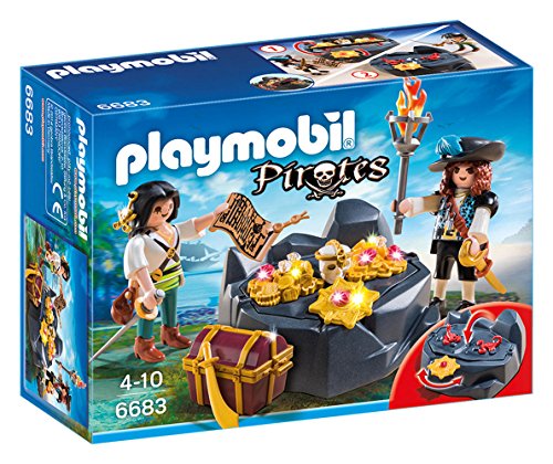 Playmobil Pirates 6683 esconderijo de piratas (Jogos de Faz de Conta) PLAYMOBIL - Conjuntos de brinquedos - piratas, esconderijo, tesouro, tubo