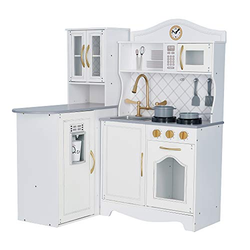 Little Chef Marsella Retro Playset (Idade Mínima Recomendada: 3 anos) TEAMSON KIDS - Cozinhas de brinquedo e alimentos de brincar - restaurante, iluminação, fogão, microondas