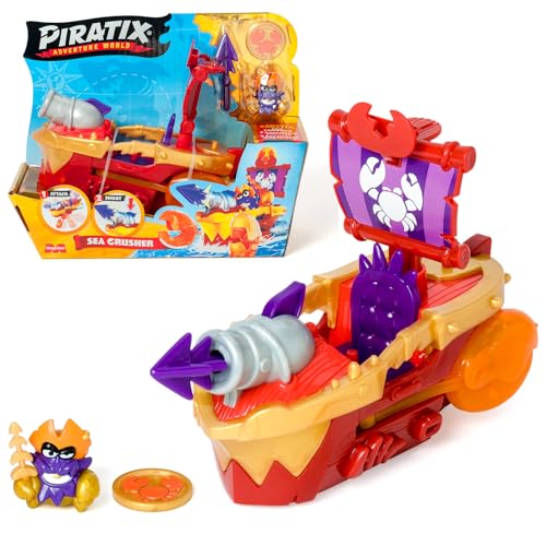 Figura de Ação PIRATIX Adventure World Sea Crusher (Idade Mínima Recomendada: 3 anos) MAGICBOX - Conjuntos de brinquedos - figura, ação, piratix, adventure world, sea crusher, 3 anos