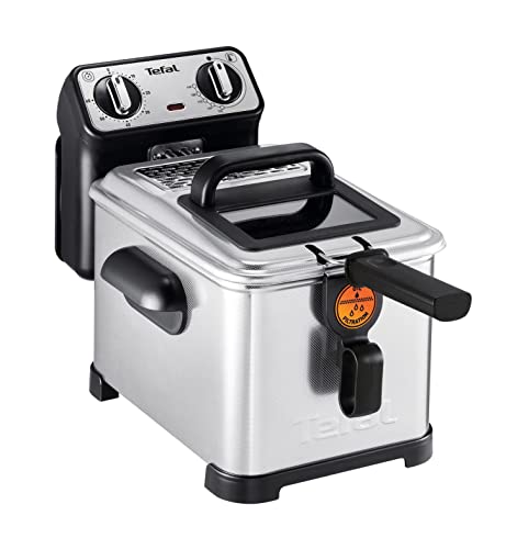 Fritadeira sem Óleo TEFAL FR5101 (2.3 kg - Preto) Tefal - Fritadeiras - sem óleo, temperatura regulável, inox, 2.3 kg