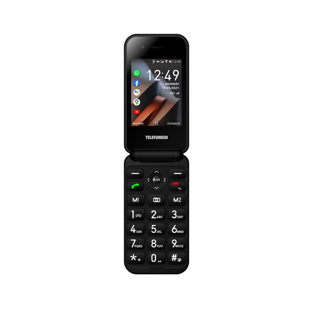 Telemóvel Sénior TELEFUNKEN S740 (2.8'' - Preto) Telefunken - Telemóveis - sénior, telemóvel, telefunkem, s740, preto