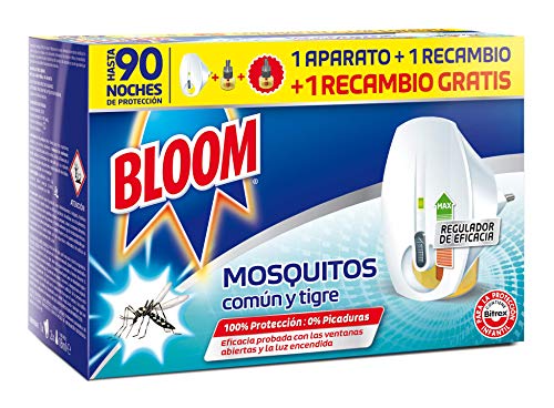 Mata-Mosquito Elétrico BLOOM Dbl Eficácia Bloom - Repelentes de insetos domésticos - elétrico, eficácia, sem pesticidas, lâmpada UV