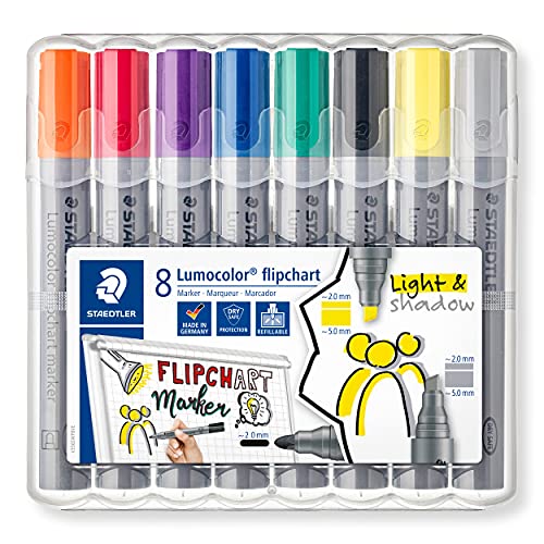 Marcador STAEDTLER Lumocolor Flipchart (Multicor) Staedtler - Marcadores e marcadores de texto - preto, azul, roxo, verde, multicor