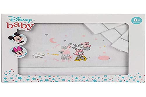 Lençol de Berço DISNEY Minnie (90 x 120 cm) Interbaby - Lençóis - 90 x 120 cm, algodão 100%, lavável à mão, capuz