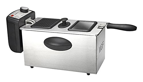 Fritadeira Magefesa Milo | Aço inoxidável (Preparação de Alimentos a Frio) Magefesa - Fritadeiras - 3L, regulador temperatura, interruptor térmico, tampao filter