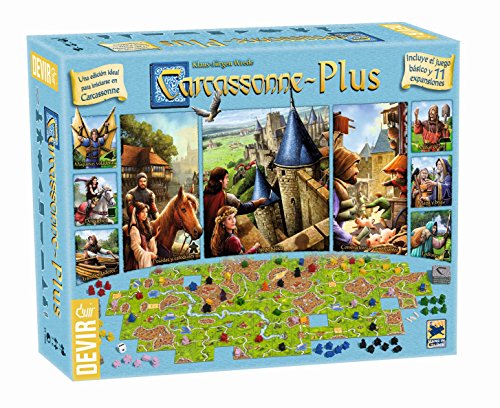 Jogo de tabuleiro DEVIR Carcassonne (6 anos) Devir - Jogos de tabuleiro - jogo de tabuleiro, 6 anos, expansões