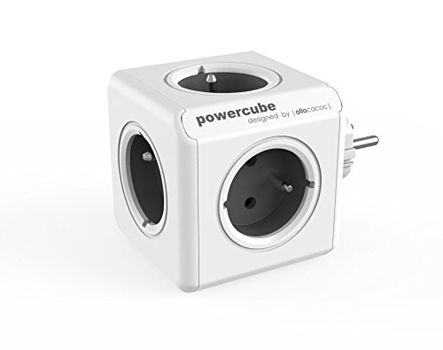 Extensão Elétrica ALLOCACOC PowerCube Original Type E 5 tomadas Cinza Allocacoc - Downloads de música digital - extensão elétrica, 5 tomadas, interruptor on/off, type e