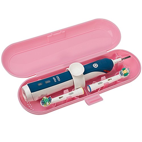 Estojo de Viagem para Escova de Dentes Elétrica ORAL B PRO2 Rosa Medlife - Eletrodomésticos - viagem, escova elétrica, oral b pro2, rosa