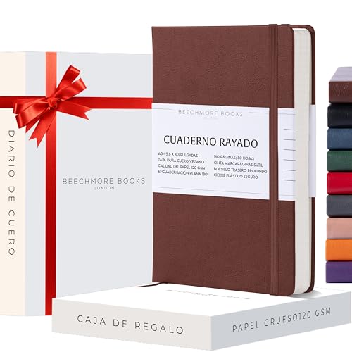 Caderno BEECHMORE BOOKS (Castanho - A5) Beechmore Books - Cadernos e bloco de notas - A5, castanho