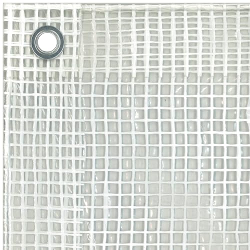 Toldo de Alumínio com Ojales 4.00X6.00M Transparente-Branco TENAX - Lonas - alumínio, ojales, 4.00x6.00m, transparente branco