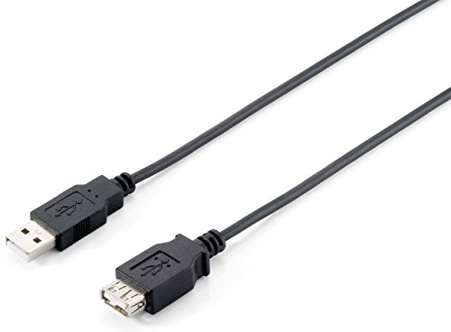 Cabo de Dados EQUIP (USB A - 5 m - Preto) Equip - Cabos de armazenamento e transferência de dados - usb a, 5 m, preto