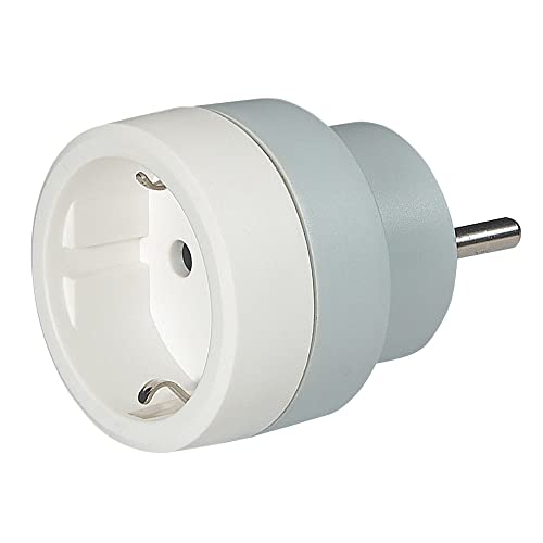 Adaptador de Energia C2G 80809 Tipo F Tipo E (FR) Cinzento, Branco Legrand - Conversores e adaptadores de viagem - tipo f, tipo E, 230v, 16A, 3680W