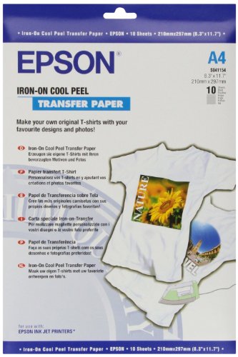 Papel para Plotter EPSON Hot Transfer Paper DIN A4, 124g/m² Epson - Papel de arte e artesanato - papel plotter, epson, hot transfer paper, din a4, 124g/m²