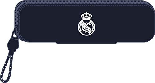 Porta-Time Out Estrecho Silicone Real Madrid 1ª Equipación 23/24 safta - Estojos para canetas e lápis - silicone, Real Madrid, fecho corrido, fácil de limpar