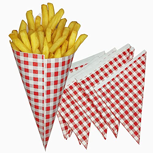 Cones de Algodão Tocnvoe (100 Unidades) Tocnvoe - Recipientes para alimentos de concessão - algodão, 100 unidades, biodegradável