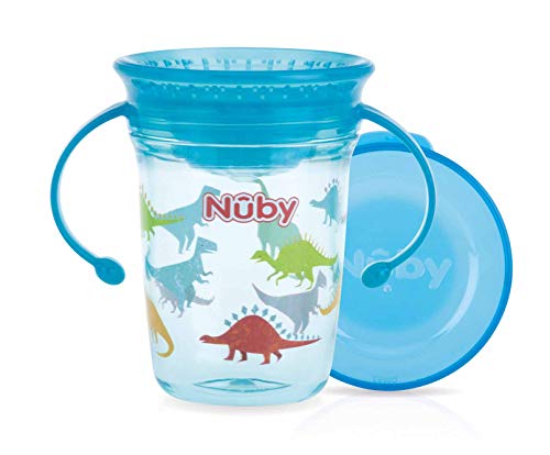 Garrafa de Água NUBY Tritan Goblet Magico 360º com Alça Nuby - Copos de transição - tritan, goblet, 360º, alça