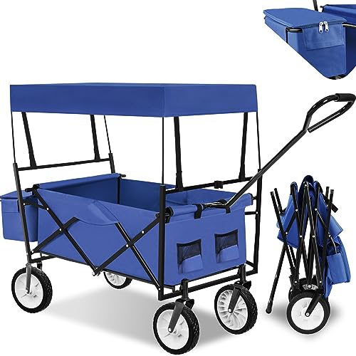 Carrinho TECTAKE (Azul - Poliéster - 53.5x36.5x75 cm) TecTake - Macacos e empilhadores - azul, poliéster, 53.5x36.5x75 cm, plegável