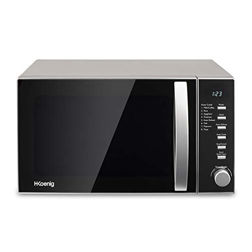 Micro-ondas H.KOENIG VIO2 (20 L - Com Grill - Inox) H.Koenig - Fornos de microondas - 20 l, grill, inox, placa giratória