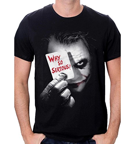 T-Shirt BATMAN Joker Why So Serious Preto para Homem (XL) Batman - Camisas e tops - Batman, joker, preto, homem