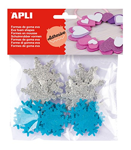 Formas Autocolantes APLI Eva (Multicor) APLI - Enfeites e acabamentos - multicor, goma eva, adesivo permanente, 22 formas