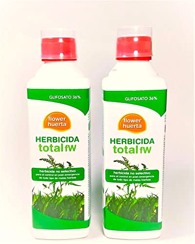 Herbicida Total Glifosato 36% Flower 1L Flower Huerta - Herbicidas - glifosato, 36, 1L