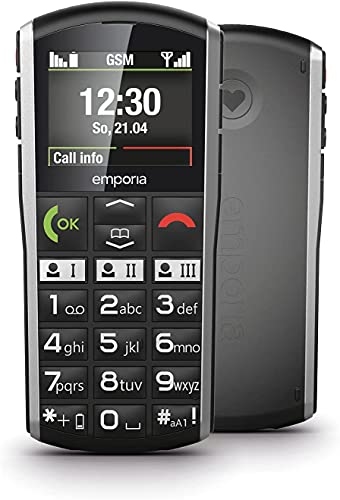 Telemóvel EMPORIA Simplicity Preto (2'' - 3G - Preto) Emporia - Telemóveis - telemóvel, emporia simplicity, preto, 3g
