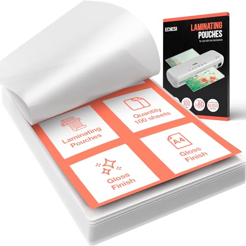 Ediesi 100 Folhas de Plastificação A4 Polipropileno Pp SHANGLI DONSAN INTERNATIONAL TRADING CO., LTD. - Filme de laminação, pochetes e folhas - 100 folhas, a4, polipropileno, pp