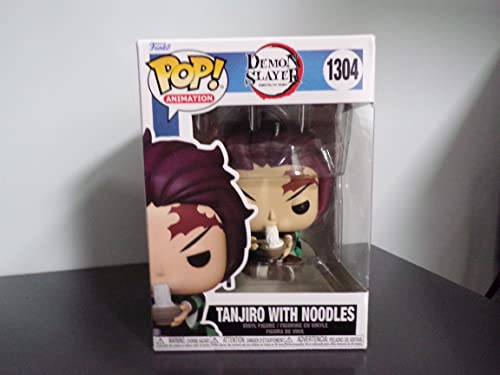 Figura FUNKO Pop! Animation: Demon Slayer- Tanjiro with Noodles Funko - Brinquedos - figura, funko pop, animation, demon slayer, tanjiro, noodles