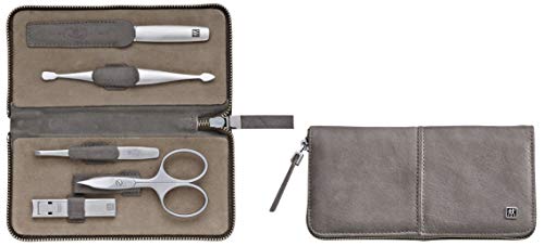 Conjunto de Maquilhagem ZWILLING Twinox Castanho ZWILLING - Acessórios de unhas - 5 peças, aço inoxidável, superfície polida, acabamento satinado