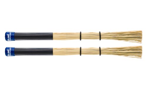 Escovas PRO-MARK PMBRM2 (Bamboo - 19.5cm) Pro Mark - Baquetas e escovas - bamboo, 19.5cm, ajustável, cordas, baixos