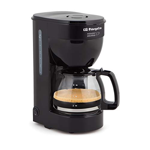 Máquina de Café de Filtro ORBEGOZO CG 4014 Orbegozo - Cafeteiras de filtro - 6 chávenas, filtro removível, indicador nível água, copo vidro, desligamento automático