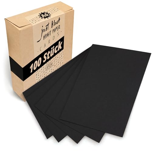 Japun Postcard Kit 100 Units Black A6 300Gm2 Japun - Papel de impressora e copiadora - 100 unidades, papel 300g/m², preto, A6