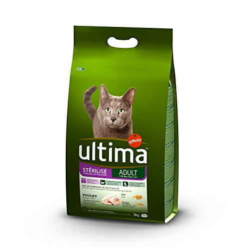 Ração para Gatos ULTIMA (3 Kg - Seca - Adulto) ULTIMA - Comida para gatos - alto valor nutricional, ingredientes frescos, secada a baixo temperatura