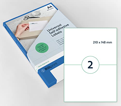 Etiquetas Adesivas RILLSTAB Rillprint Branco Rillprint - Papel de impressora e copiadora - etiquetas adesivas, rillstab, rillprint, branco, papel de alta qualidade, impressão a jato de tinta