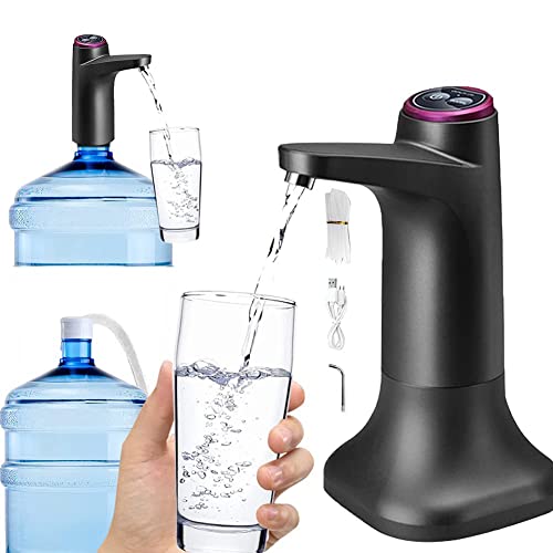 Dispensador de Água Elétrico com Base de Suporte - Preto Eachbid - Máquinas de venda - 500ml, auto apagado, fácil de limpar, transportável
