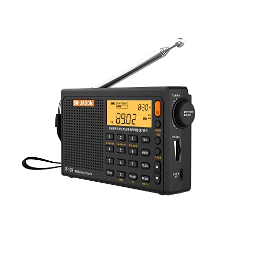 Rádio Sihuadon R108 Preto (Rádio) SIHUADON - Radios - digital, am/fm, lcd, preto
