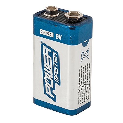 Pilha não recarregável POWERMASTER 531078 POWERMASTER - Baterias de uso geral - alcalino, 9V, 115 mAh, cilíndrico