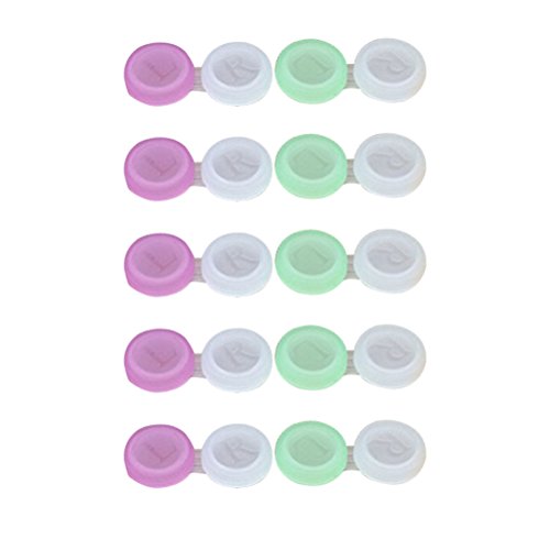 Caixa de Contato Lens Case Artlily 10 Peças ARTLILY - Óculos de grau - contato, lens case, artlily, 10 peças