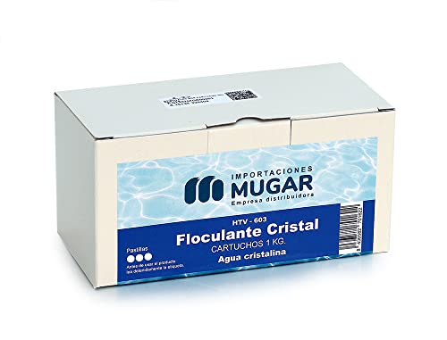 Floculante MUGAR (1 kg) - Floculante Cristal 1kg para Aguas cristalinas Tejar Viejo - Limpeza de piscinas e produtos químicos - floculante, cristal, aguas cristalinas