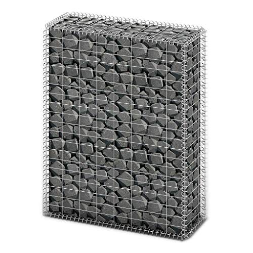 Gabião VIDA XL (100x80x30cm - Aço e Metal) vidaXL - Cercas e barreiras - 100x80x30cm, aço, metal