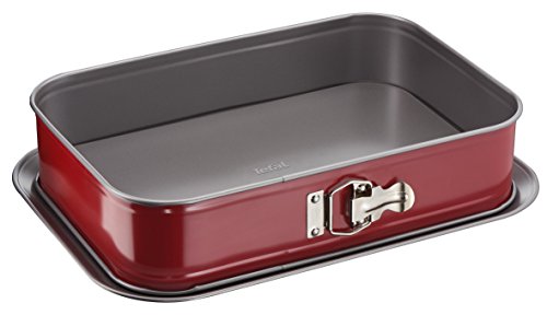 Forma para Bolo TEFAL Delibake (Branco - Aço Inoxidável - 34 x 24 cm) Tefal - Formas para bolos e moldes - aço inoxidável, 34 x 24 cm, antiaderente, anti-gotas
