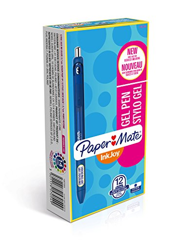 Canetas PAPERMATE InkJoy Retrátil Azul 12 Peças Papermate - Canetas - 12 peças, retrátil, azul, gel tinta