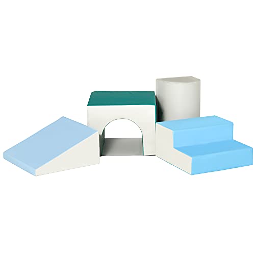 Conjunto de 4 Blocos de Espuma para Crianças HOMCOM | 1-3 Anos | 150x50x39cm HOMCOM - Blocos de espuma - 4 blocos, 1-3 anos, 150x50x39cm, acolchoada