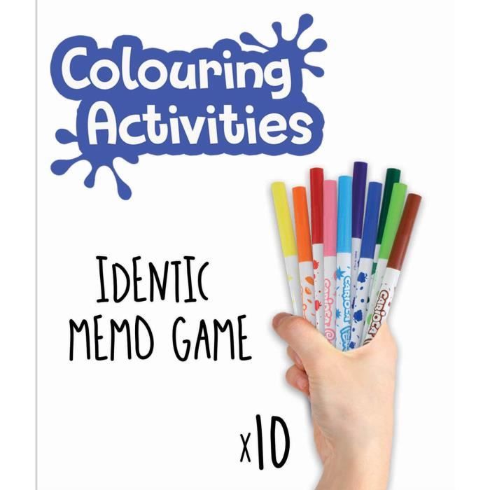 Actividades Para Colorir Identic Memos 1000 Piezas EDUCA - Jogos - identic memo, jogo de memória, 20 pares, 10 aromáticos