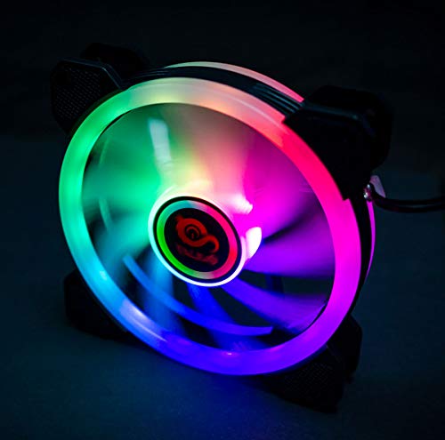 Ventoinha para Pc Talius Iris Spectrum | Preto Talius - Peças de refrigeração de sistema de computador - 120mm, rgb, 360 modos, Iris Spectrum