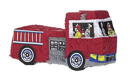 Piñata AMSCAN Camião de Bombeiros Vermelho amscan - Brinquedos - cartão, madeira, bombeiros, compartimentos