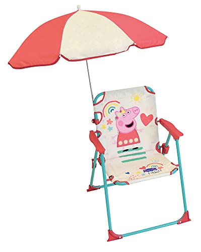 Cadeira de Campismo Peppa Pig (Idade Mínima Recomendada: 3 anos) FUN HOUSE - Móveis de exterior - peppa pig, 3 anos, exterior, sombreiro